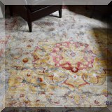 DR05. Red and gold Persian rug. 11'6” x 9' 